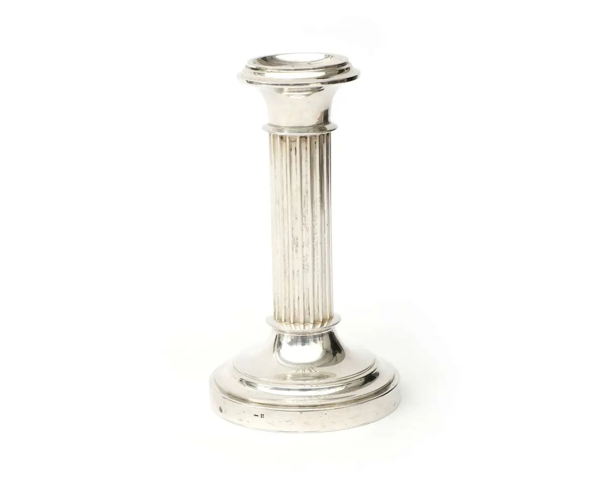 A silver candlestick, Netherlands, Voorschoten, 20th century