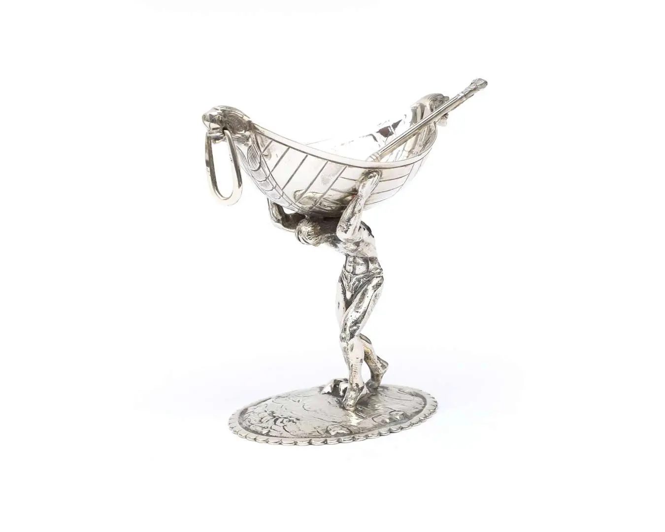 A silver salt cellar, Spain, 20th century