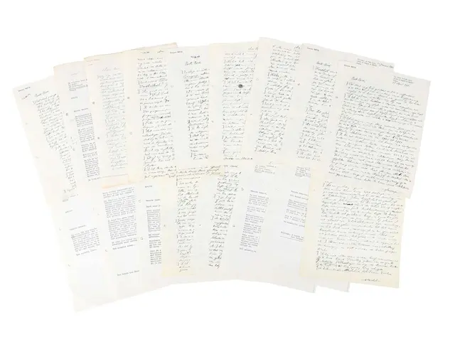Gerard Reve – 5 original handwritten letters on 10 sheets of paper
