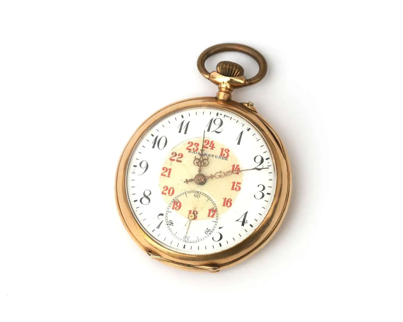 A 14-carat rose gold Kaiserstunde pocket watch