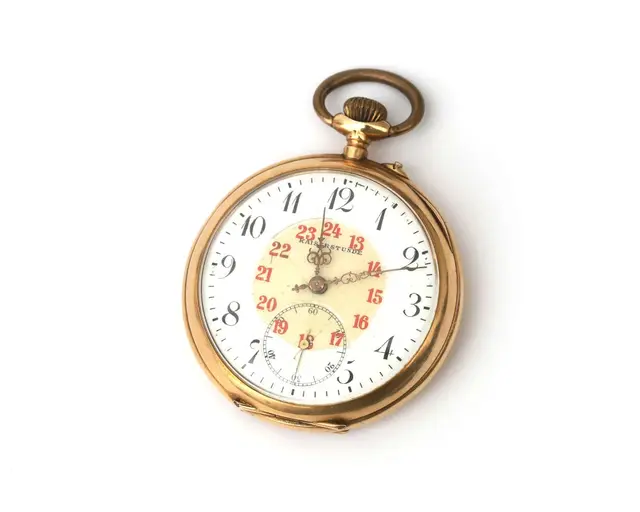 A 14-carat rose gold Kaiserstunde pocket watch