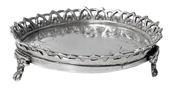 18th century Continental Silver Coaster Évora Portugal C.1780.