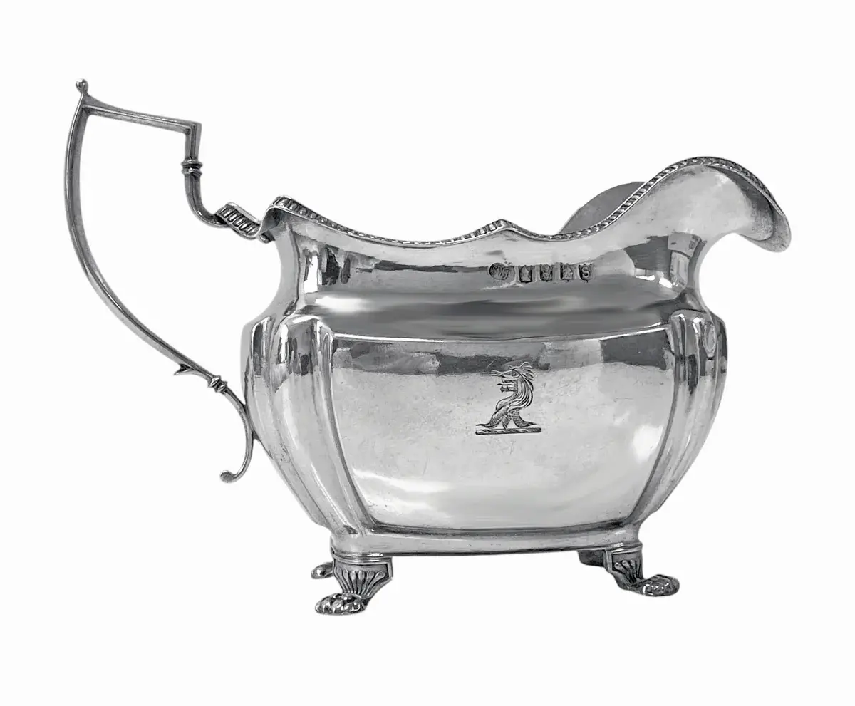 Antique Irish Georgian Sterling Silver Jug, Dublin 1814, Richard Sawyer.