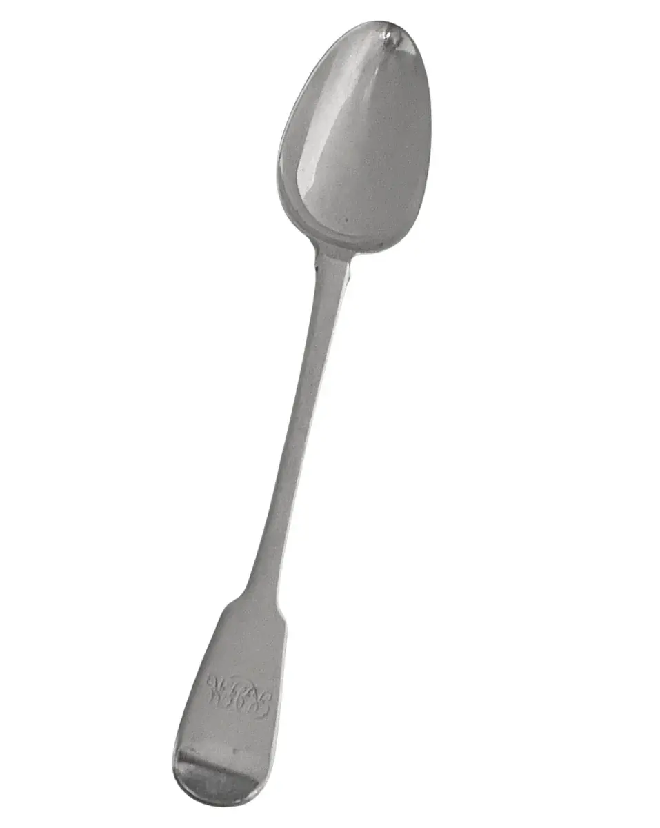 Antique Georgian Silver Serving Spoon, London 1818 William Eley and