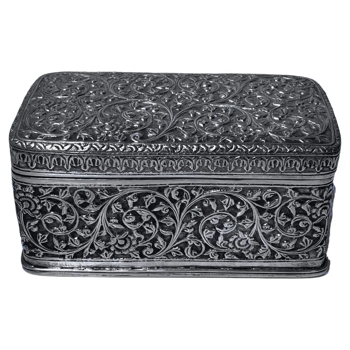 Large Kutch Silver Box India C.1880