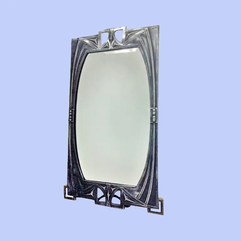 WMF Art Nouveau Jugendstil Secessionist Mirror, Germany, circa 1905