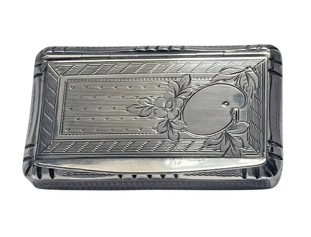 Antique French Silver Artist Palette Box Paris C.1890 Adolphe Frontin