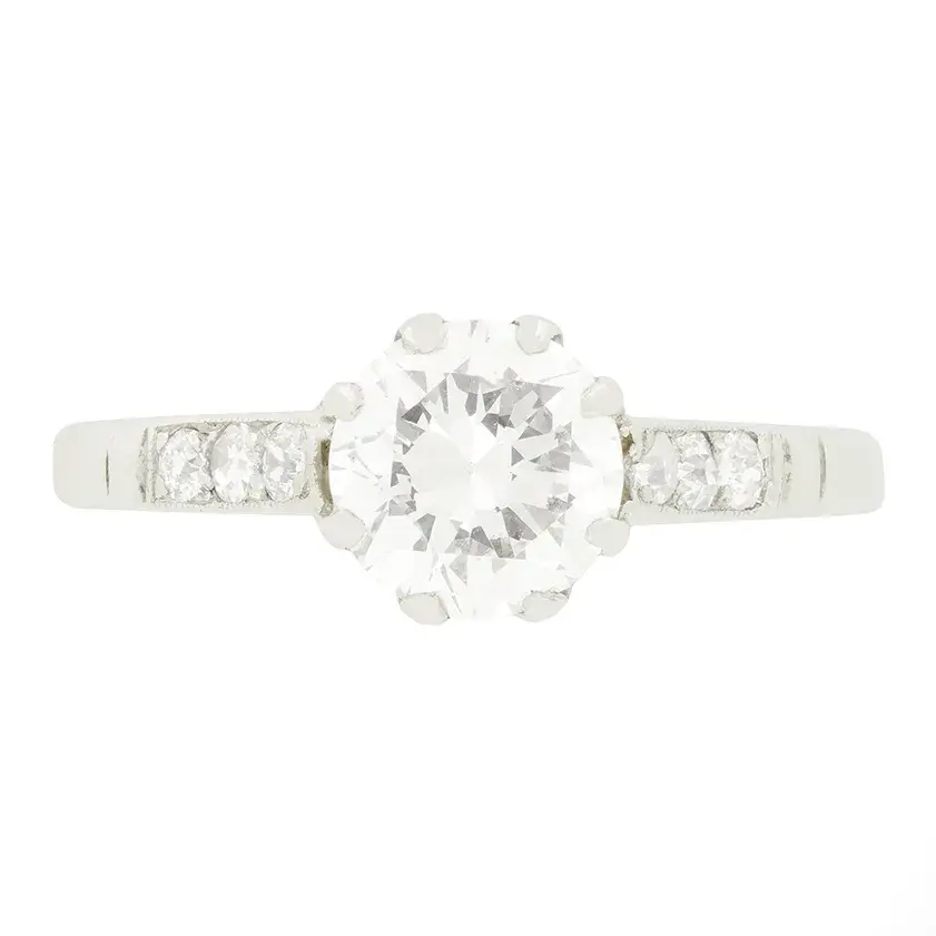 Art Deco 1.05ct Diamond Solitaire, c.1920s