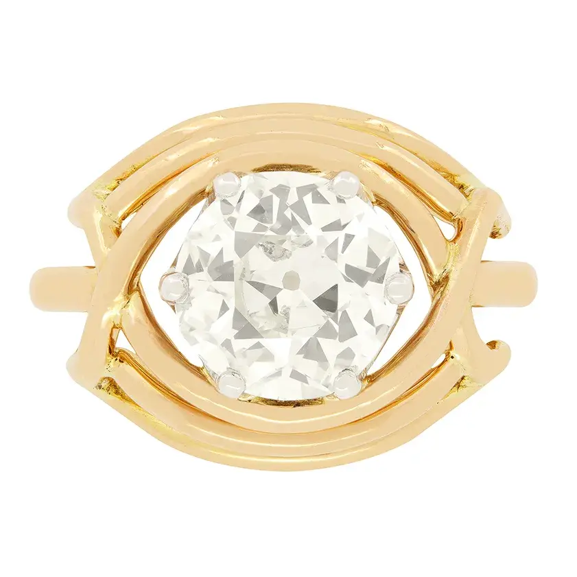 Vintage 2.50ct Diamond Solitaire, c.1930s