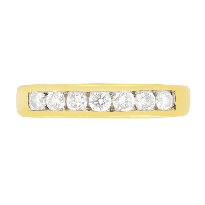 Contemporary 0.50ct Diamond Half Eternity Ring