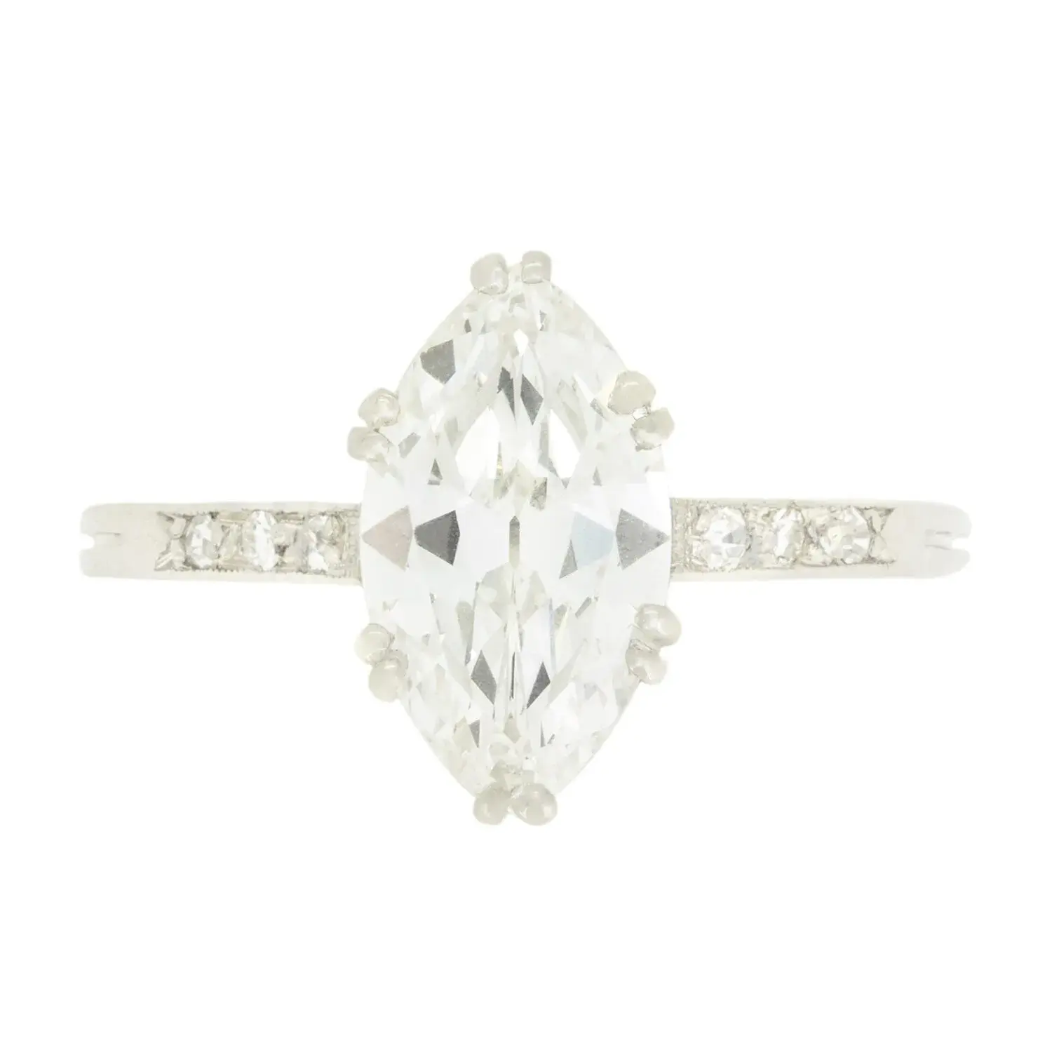 Art Deco 1.64ct Diamond Solitaire Ring, c.1920s