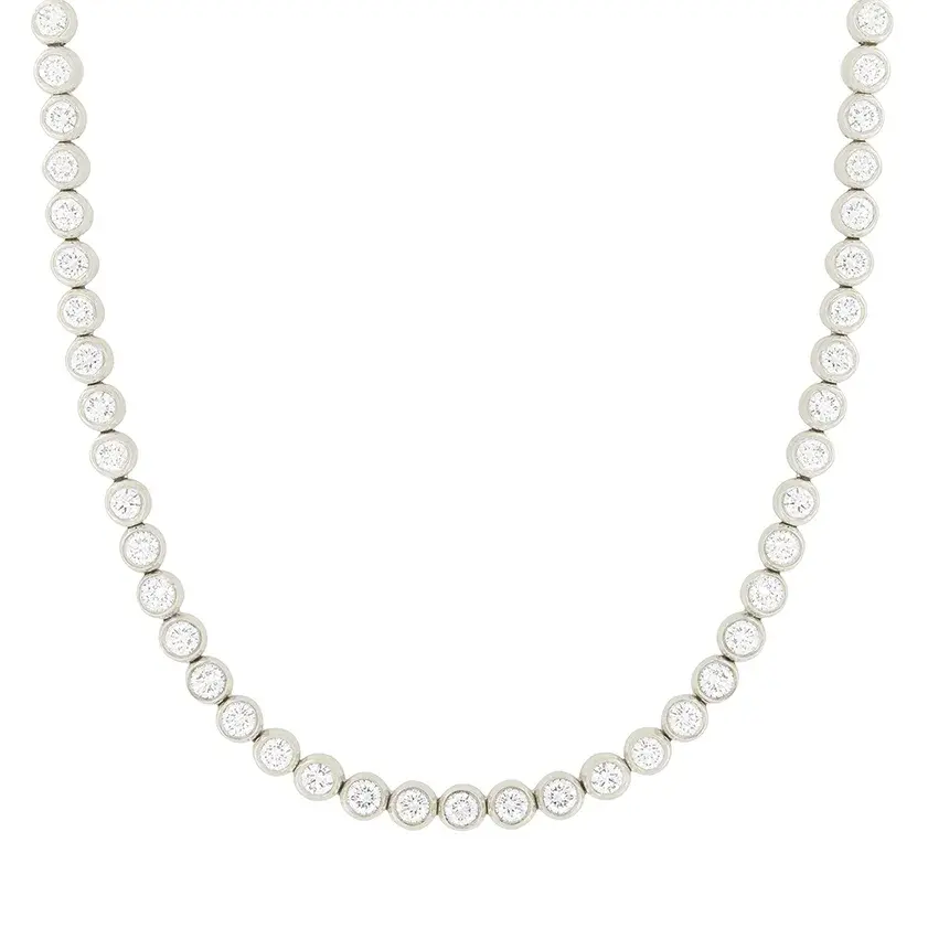 Tiffany & Co. 6.75ct Diamond Tennis Necklace