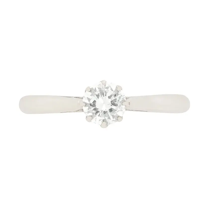 Art Deco 0.50ct Diamond Solitaire Engagement Ring, c.1930s