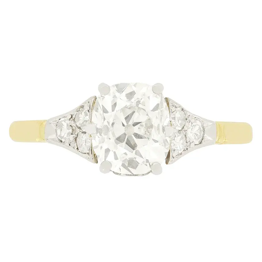 Edwardian 1.30ct Diamond Solitaire Ring, c.1910s