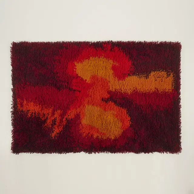Carin Agner Nielsen Zwei Teppiche aus der Serie 'Rya de Luxe', 1970er