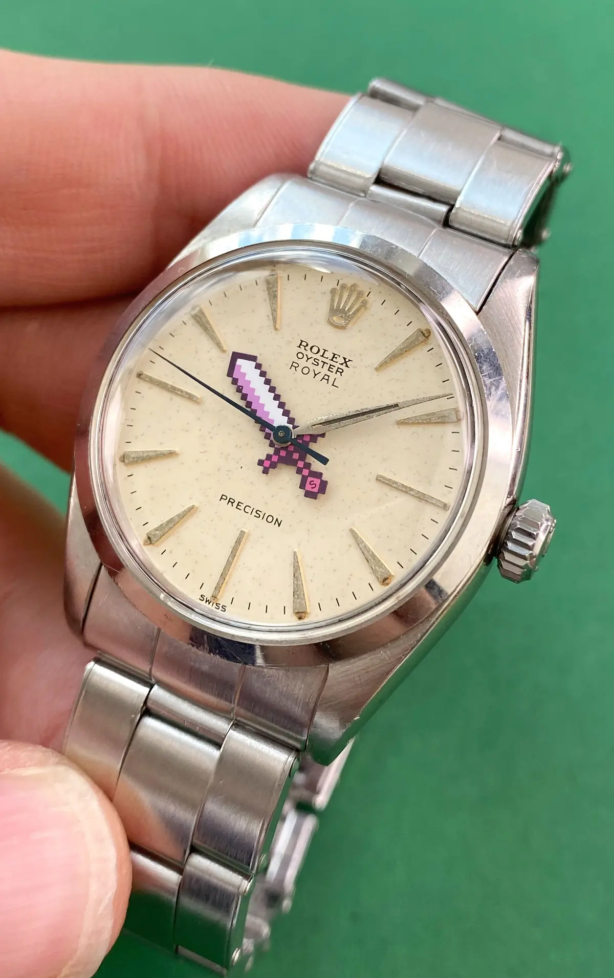 Rolex Oyster ROYAL 35mm 6426 Selten Vintage Flaming Sword Seconde