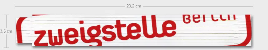 Zollstock "Zweigstelle Berlin" - Zweigstelle Berlin