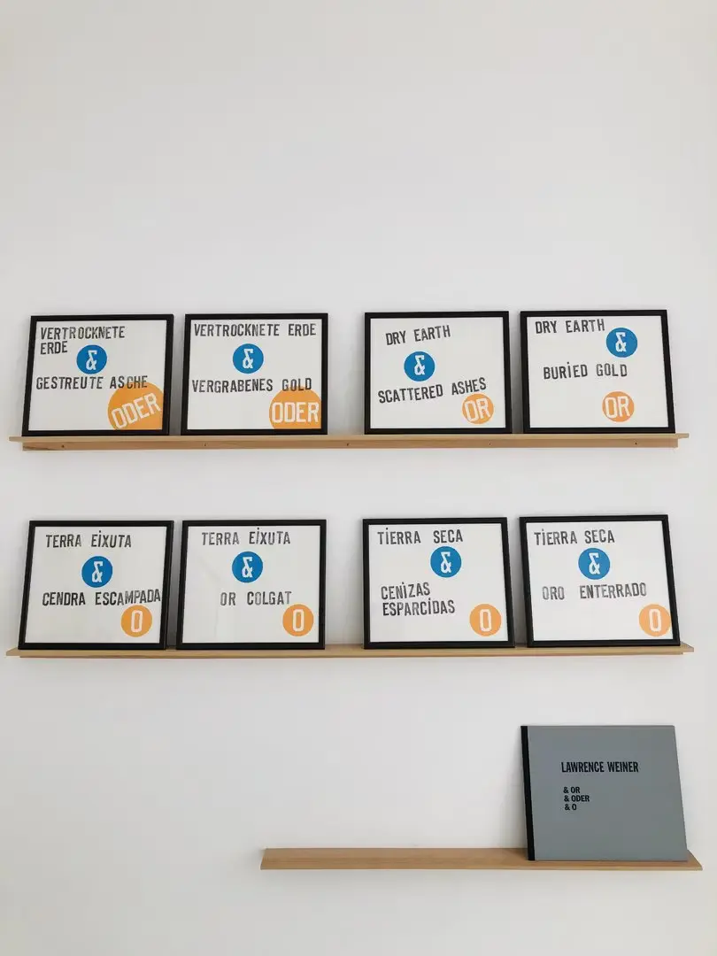 Lawrence Weiner "& or & oder & o" - Zweigstelle Berlin