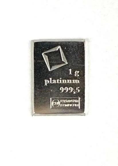 Valcambi Suisse 1 Gram 999.5 Platinum Ingot/ Bar