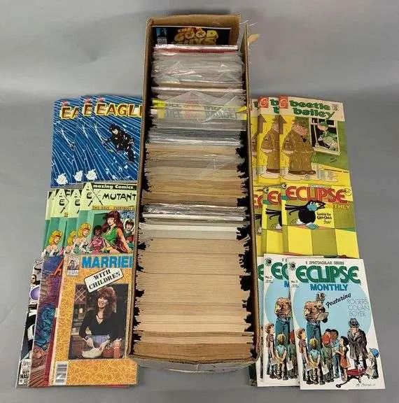 Long Box of Approximately 200 Comic Books
