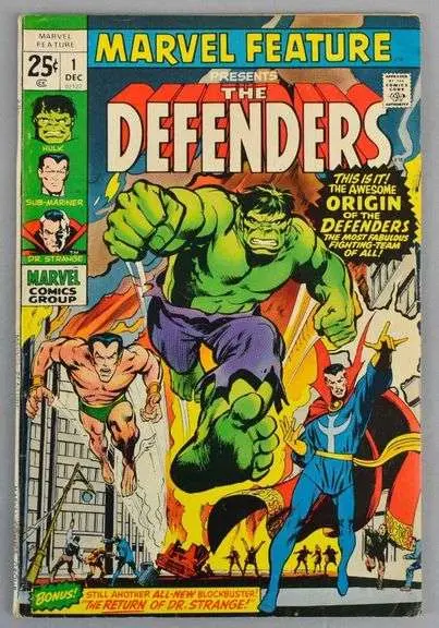 Marvel Comics Marvel Feature The Defenders No. 1 Comic Book