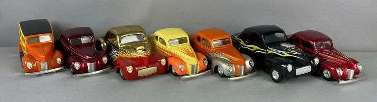 Group of 7 1997 Racing Champions 1941 Jeep Willy Die-Cast Vehicles