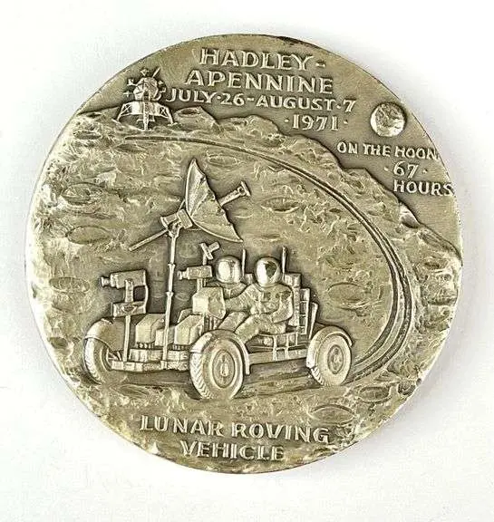 Medallion Art Co Apollo 15 Hadley Apennine 4.72 oz .999 Fine Silver
