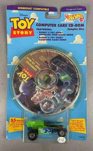 Mattel Hot Wheels Disney Toy Story CD-Rom Die-Cast Car Set