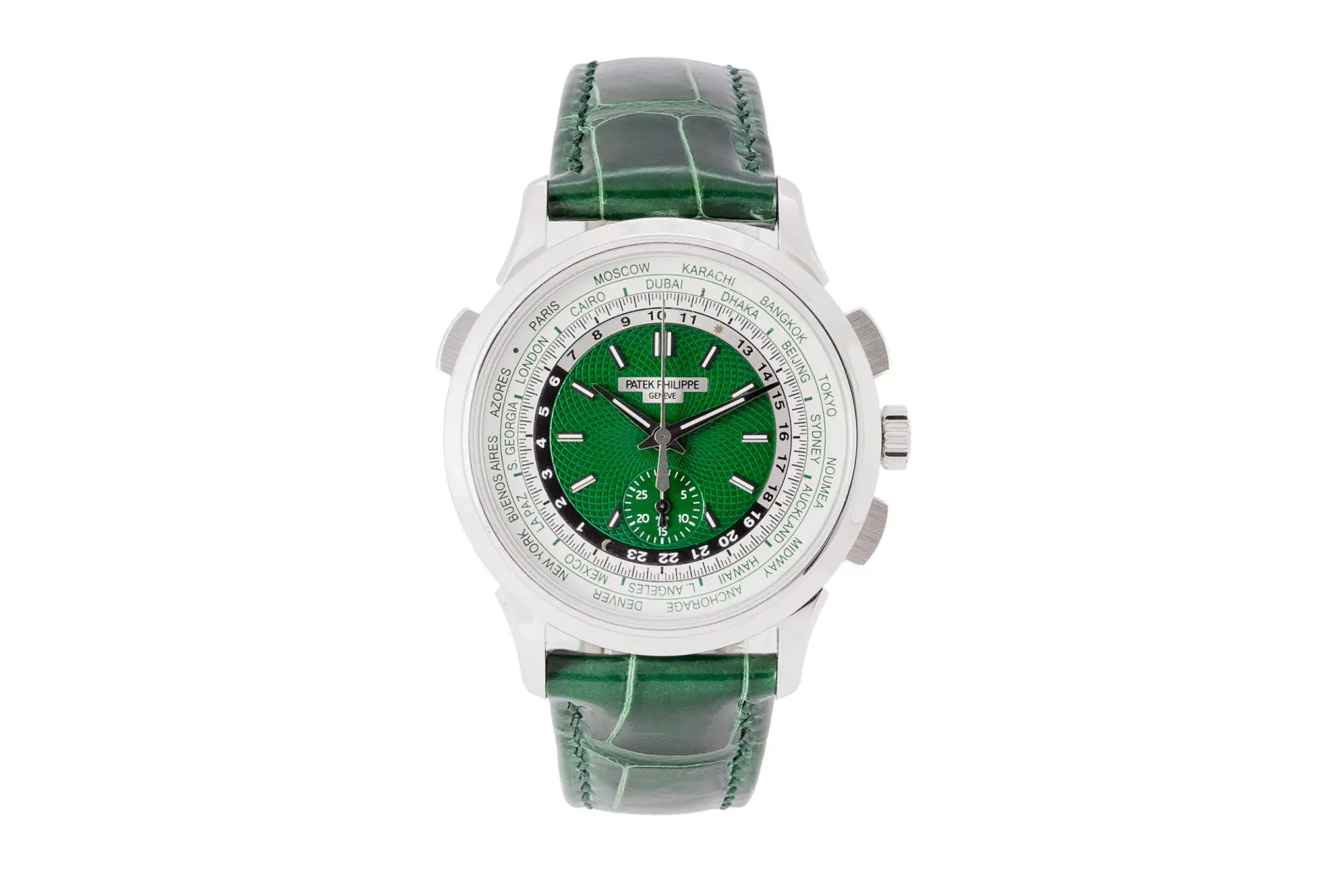 Patek Philippe World Time Flyback Chronograph Ref. 5930P (POA) - Maunder