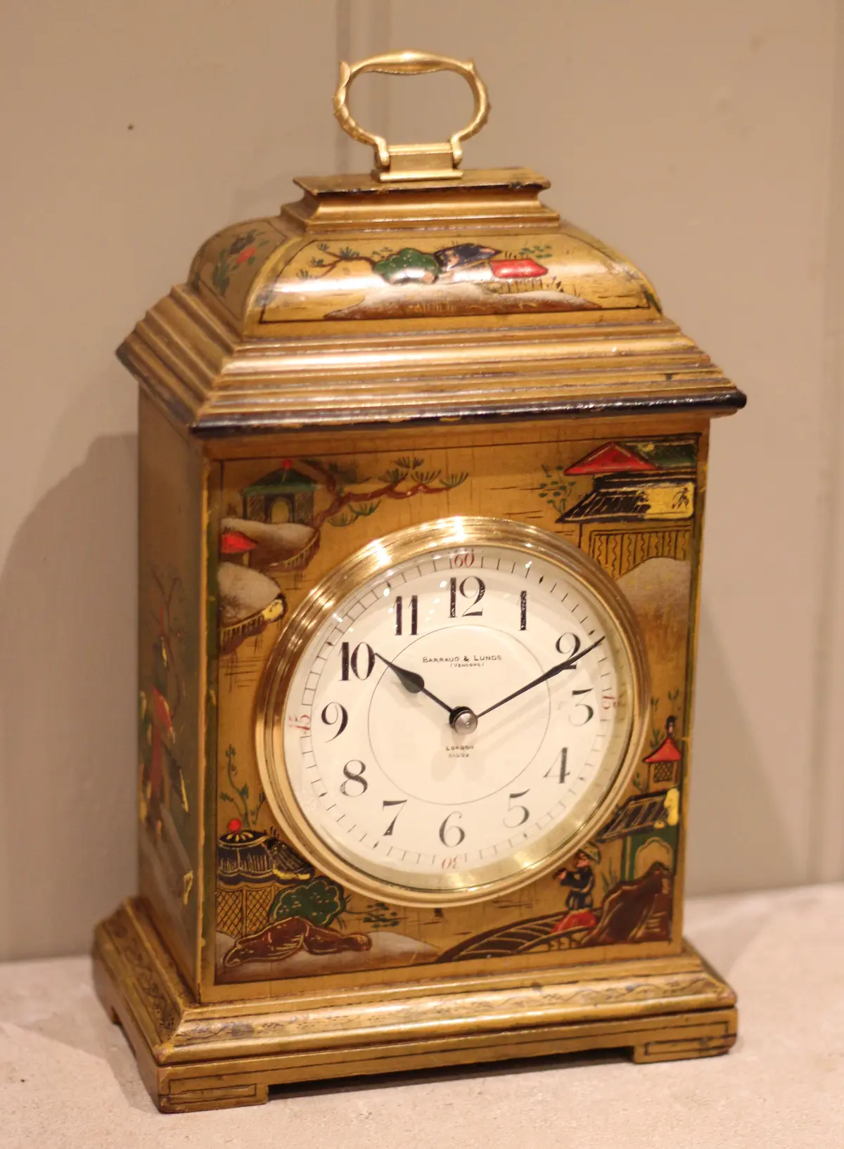Small Chinoiserie Bracket Clock