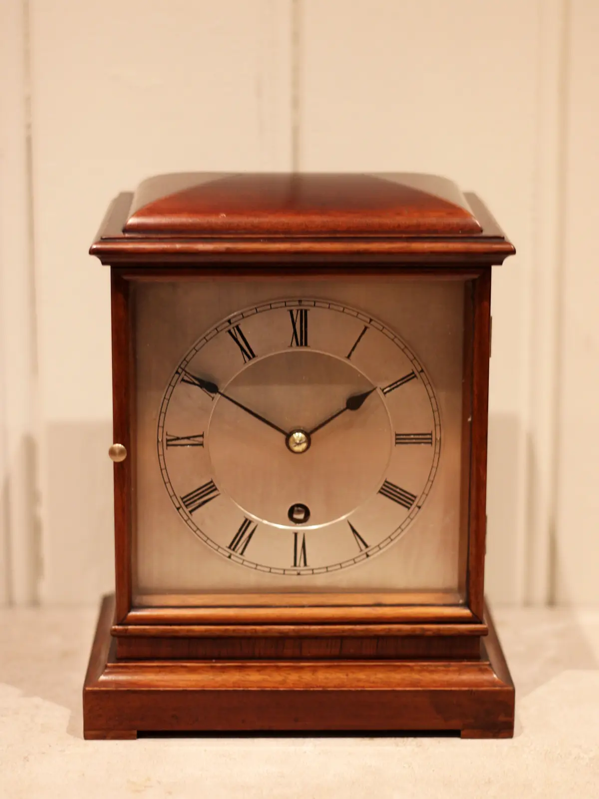 Mahogany Timepiece Mantel Clock