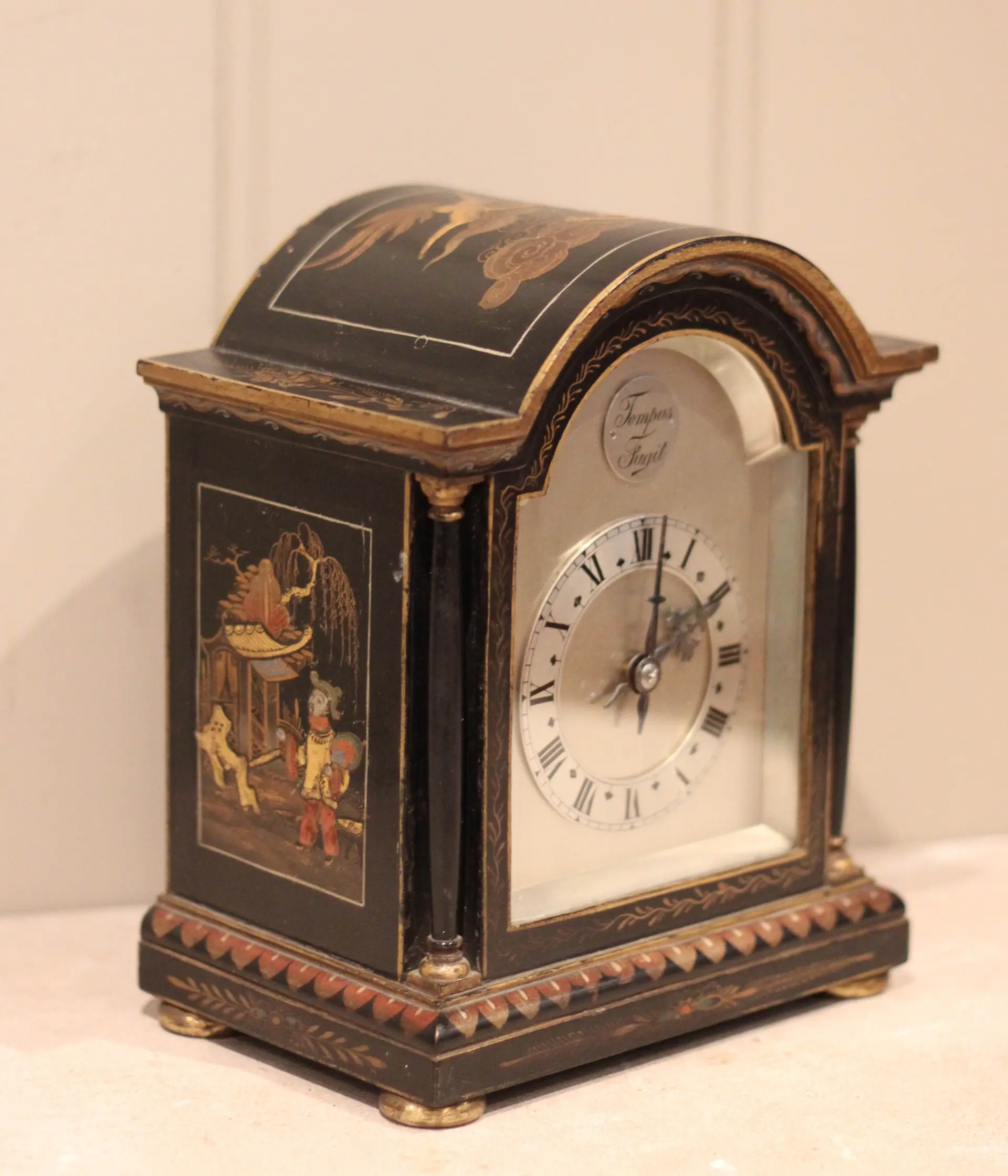 Chinoiserie Timepiece Mantel Clock