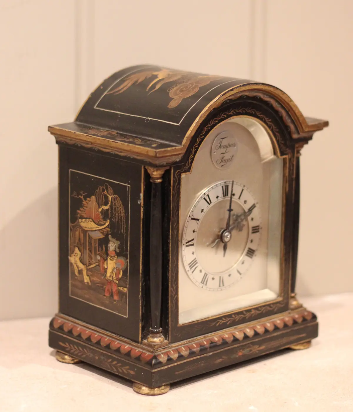 Chinoiserie Timepiece Mantel Clock