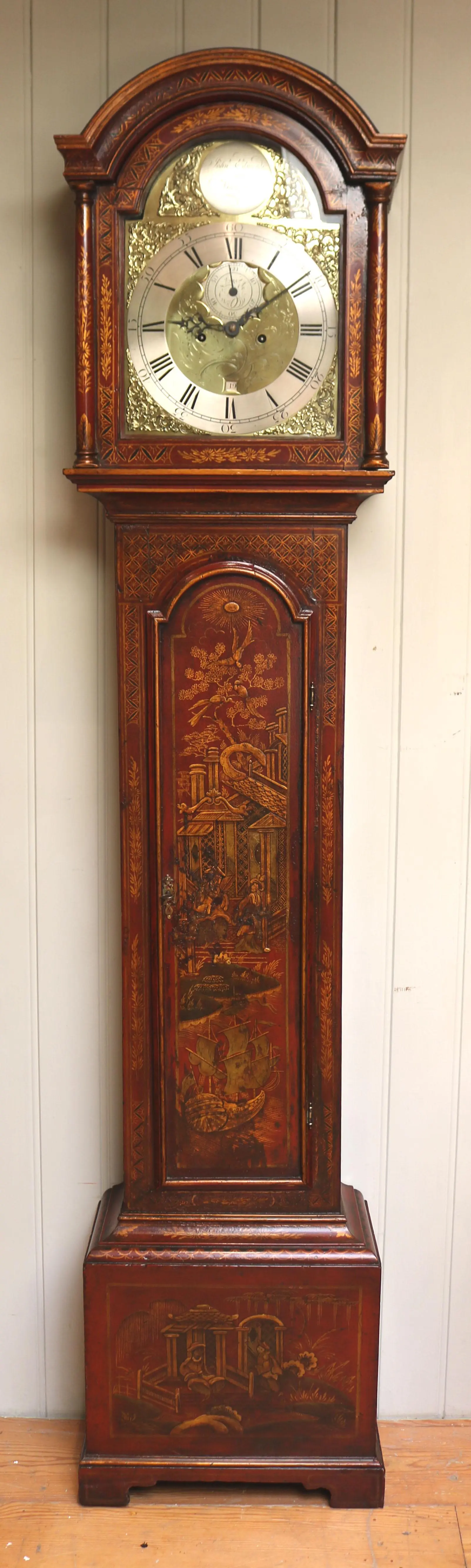 Chinoiserie Longcase Clock