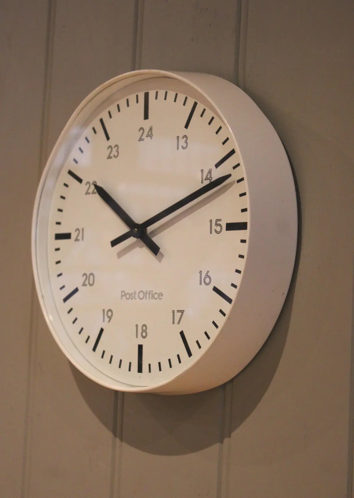 Vintage Cream Post Office Wall Clock