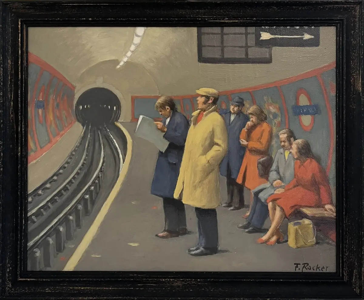 London Underground c 1970 by Fermin Rocker