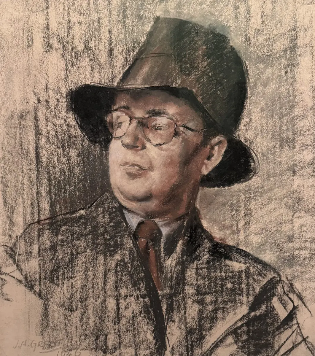 Portrait of artist Harold Workman - 1946 by James Ardern Grant