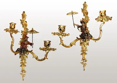 Paire d'Appliques "aux Chinois"