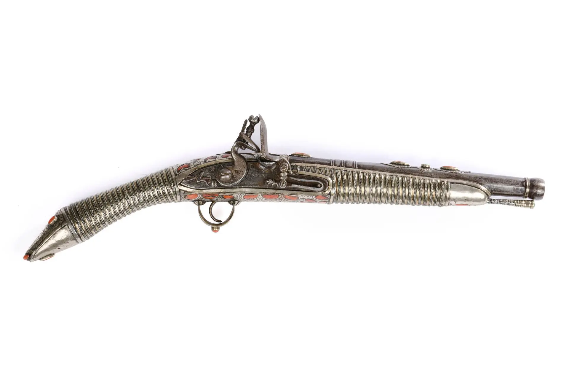 Oriental flintlock pistol. - Lot 240