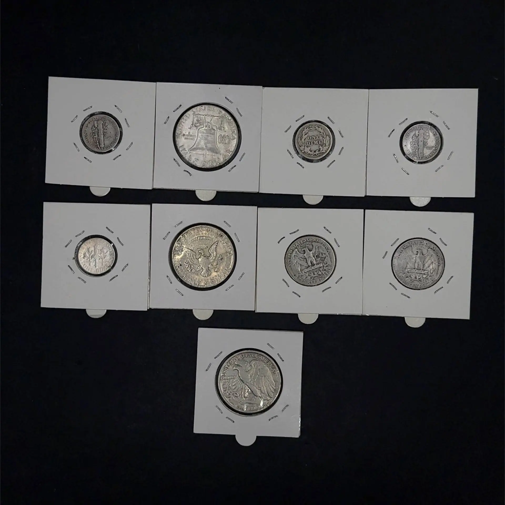 United States—Set of approximately 40 silver fractional coin - Lot 148