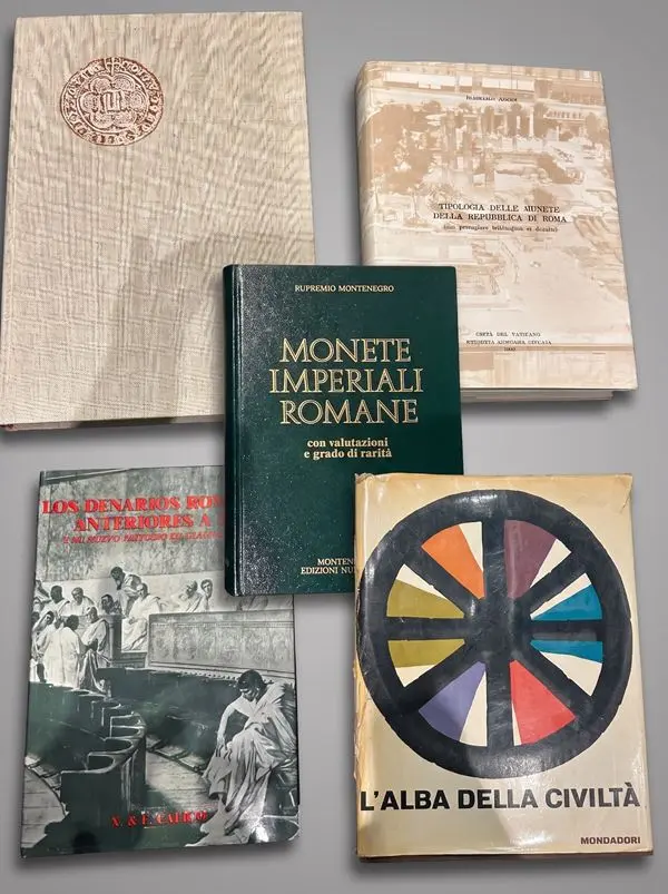 ANTICA ROMA. Lotto di cinque libri.