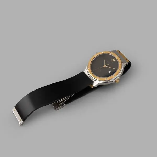 MDM Classic Lady in acciaio e oro giallo, quadrante nero con datario