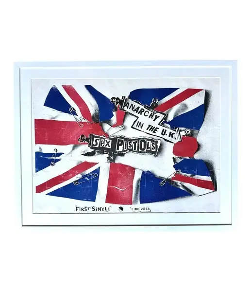 An orignal 1976 Sex Pistols promotional poster for their first single