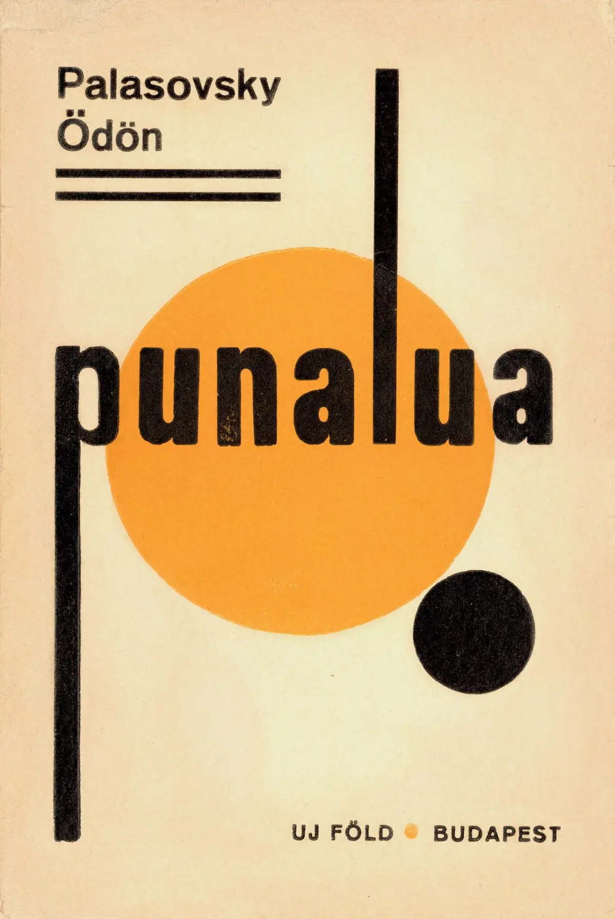 PALASOVSKY, Ödön. PUNALUA. Budapest, 1926. 24.2 x 16.2 cm, p - Lot 227