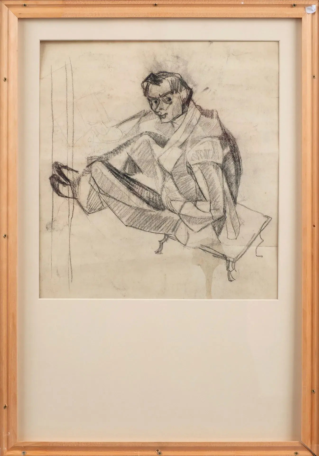 JANCO, Marcel. PORTRAIT OF TRISTAN TZARA. ORIGINAL DRAWING. - Lot 7