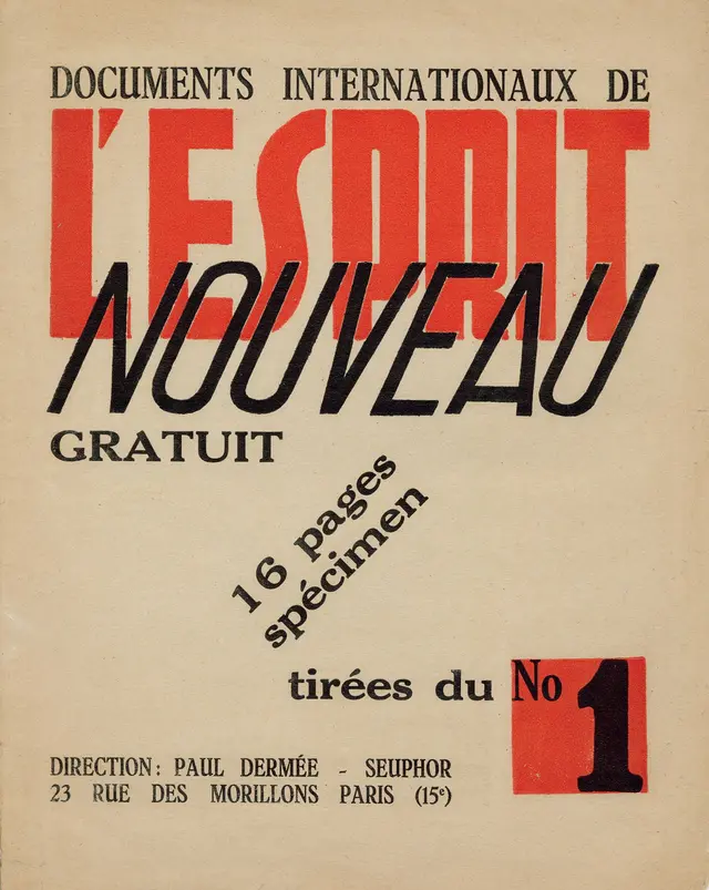 FRANCE [SPECIMEN]. DOCUMENTS INTERNATIONAUX DE L'ESPRIT NOUV - Lot 244