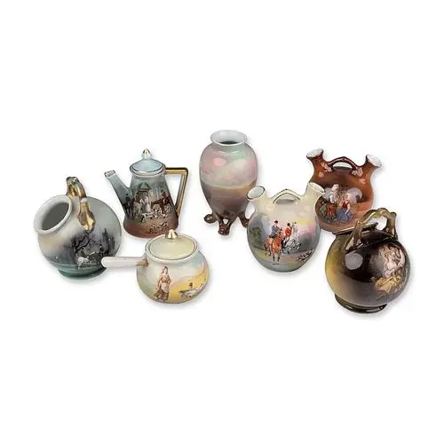 Royal Bayreuth Bavaria Miniature Porcelain Vessels Grouping