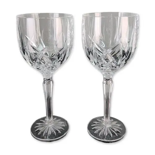Pair of Marquis Waterford Brookside Crystal Goblets