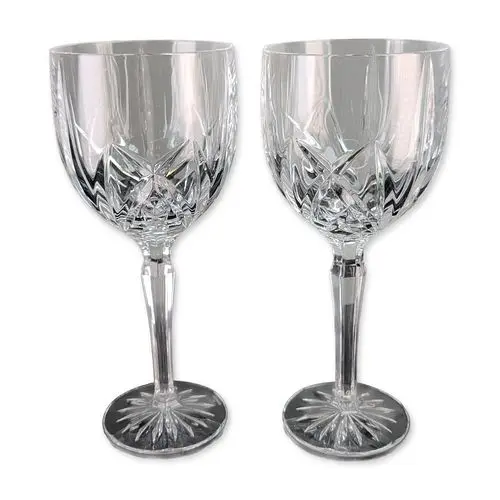 Pair of Marquis by Waterford Brookside Crystal Water Goblets