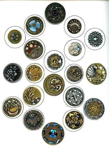 A CARD OF ASSORTED DIVISION ONE METAL WITH STEEL